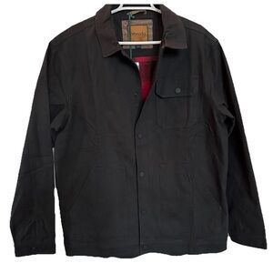 Venado Concealed Carry Black Shirt Jacket Men’s Lg/Tall LT 100% Cotton Flannel